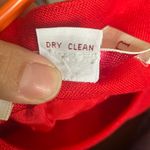 Richard Warren vintage Scoop Neck Red scalloped hem button down back Blazer 4 #7 Photo 4