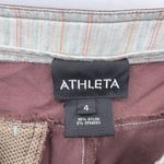 Athleta Trekkie Hiking Shorts Womens 4 Brown Nylon Cinch Waist Pockets 9" Inseam Photo 5