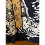 Soft Surroundings  Nave Linen Blend Midi Shirt Dress Bead embellished Navy Blue M Photo 12