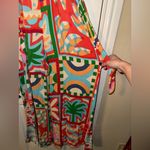Farm Rio  Cutout Halter colorful Jumpsuit Size XS Photo 12