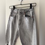 ZARA  Distressed Mom Jeans Grey Wash Size 0 Photo 2
