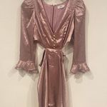 NEW RAHI Luster Cutout Minidress in Antique Rose Size Medium Pink Photo 0