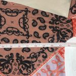 White Birch Women Patchwork Bandanna Horse Print Henley Top Oversized Size Small Photo 9