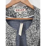 Dolan Left Coast Collection Black White Textured Knit Open Front Jacket Large Photo 1