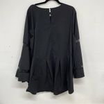 Eloquii  Black Bell Sleeve Sheer Cut Outs Blouse Womens 24 Whimsigoth Shirt Top Photo 9