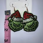 NIP Adorable Grinch bling earrings! 2” drop. Green Photo 1
