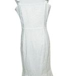 Parker  Eyelet Asymmetrical Cotton Dress Size 6 Photo 6