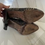 Anthropologie  Tibi Italian Leather Ankle Heels Boots Brown Nude 9 Embroidered Photo 9