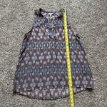 Joie gray, red & purple watercolor sleeveless silk tank top size XS Photo 7