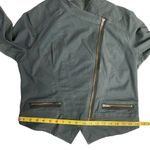 CAbi  Women's #3023 Twilight‎ Moto Asymmetrical Zip Jacket Coat Size Medium Gray Photo 7