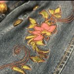 Acacia Swimwear Acacia Embroidered Denim Jacket with Floral Accents Photo 3