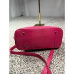 Bebe  Fabiola Pink Mini Dome Crossbody Satchel with Card Case Photo 4