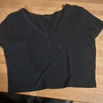Target Plain Black Cropped T-shirt Photo 0