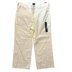 NWT J.Crew Wide Leg Crop Jean In All Day Stretch White Size 33 Photo 2