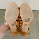 Forever 21 Faux Suede Heeled Cutout Sandals Open Toe 6 Photo 5