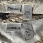 Chico's Chico’s SZ 2 (Large) 2-fer Top Jacket Floral Button-Up Long Sleeve Stretch Multi Photo 9