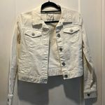 Mudd EUC  white Jean jacket. Size XS. Soft flattering denim. Boho vintage vibe Photo 0