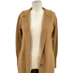 Everlane The Cozy Stretch Duster Cardigan Caramel Camel Tan Size XXS **Flawed Photo 4