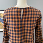 BeachLunchLounge  Roberta Plaid Gingham Bell Sleeve Top Size Medium Photo 6