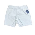 Nic+Zoe NZ Denim Mid Rise 5” Jean Short Paper White Women’s Sz 27 Photo 1