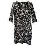 Boden Winifred Black Mystic Woodland Birds Knee Length Sheath Size 6L Photo 3