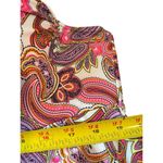 Paisley Two Piece Built In Wire Push Up Bra Dress & Bottom Swimsuit NWOT XXL Purple Photo 6