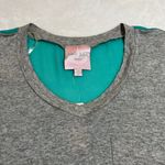 Romeo + Juliet Couture V-Neck Mixed Media High Low Hem T-Shirt Size Small Photo 2