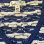 St. John Vintage  Sport ribbed sweater vest striped sz S wool blend tennis preppy Photo 5