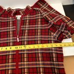 Christopher & Banks Vintage Red Plaid Women's Full Zip Blazer Jacket Size Large Photo 5