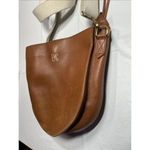 Madewell VTG  The Transport Crossbody Saddle‎ Bag Brown Leather Adjustable Strap Photo 4