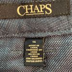 CHAPS  Cropper Trouser Pants size 14 color blue linen pants inseam 23” Photo 5