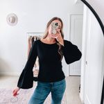 Tibi Black Bell Sleeve Top Photo 1