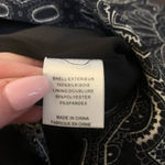 Haute Hippie black & cream paisley silk mini skirt size 10 Photo 4