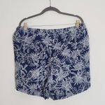 Briggs Navy Floral Linen Pull Photo 5