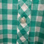 Vineyard Vines  size 4 relaxed fit‎ 100% cotton green and white gingham button up Photo 2