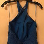 Keepsake High Roads Blue Lace Dress Photo 7