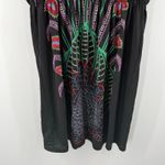 Orion London Dress XS/S Peacock Mini Black One Tree Hill Artsy Art To Wear Boho Photo 7