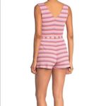 The Vanity Room  Ribbed Striped Front Button Romper Size M Photo 2
