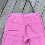 Kut From The Kloth Meg High-Waist Wide Leg Linen Blend Pants Color Punch Size 14 Photo 4