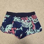 Patagonia Womens Nine Trail Runner Shorts Tarkine Fern Floral Classic Blue Sz S Photo 4