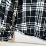 Jachs Girlfriend  Plaid Black White Flannel Snap Button BEA Size XXL EUC #0601-OC Photo 2