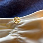 Vix Paula Hermanny Vix White string bikini bottom with Beaded Ties and ruching Photo 2