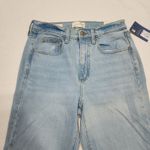 Universal thread fitted hip & thigh Flared leg long size 4 waist 28 length 45'' Blue Photo 1