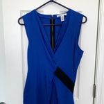 Kenneth Cole Kenneth Cole Blue Wrap Belt Midi Dress Women's Size Large Photo 2