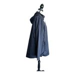 INTL Details Women's Black Hooded Packable Windbreaker Parka Jacket Size XXL Blue Photo 2