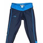 Under Armour  WOMEN'S COLDGEAR COMPRESSION LEGGINGS BLACK/BLUE SIZE SM Photo 2