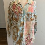 Soft Surroundings  Floral Patchwork Button-Up Shirt Photo 0