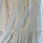 Current/Elliott Current Elliott White 100% Cotton Pleated Lace Babydoll Mini Dress Size XS Photo 12