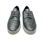 Eileen Fisher Prop Platform Sneakers Low Top Metallic Silver Gunmetal Size US 8 Photo 4