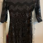 Charlotte Russe Sequin Black Mini Dress Small Photo 1